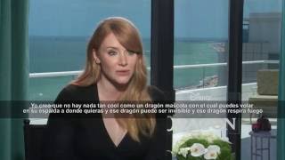 Bryce Dallas Howard talks playing a mom in Disneys Petes Dragon and running in heels [upl. by Annaliese746]