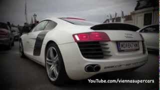 Audi R8 w Capristo Exhaust  Hard accelerations [upl. by Weinshienk]