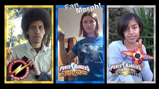 Ninja Team Up Morph Power Rangers Alien Ninja Storm amp Super Ninja Steel Fan Version [upl. by Ameg251]