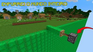 eu coloquei um pistão infinito no minecraft [upl. by Josler]