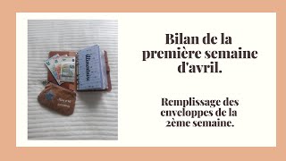 BUDGET AVRIL Bilan de la semaine1 Remplissage de la semaine 2  Blabla [upl. by Annol459]