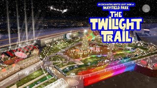 THE TWILIGHT TRAIL AT FREIGHT ISLAND  MAYFIELD PARK MANCHESTER  CHRISTMAS LIGHTS  VLOG [upl. by Anetsirhc]