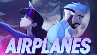 AIRPLANES Mordecai x Twilight  Caleb Hyles amp annapantsu Cover lyrics [upl. by Nnahoj]