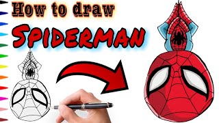 How to Draw Spiderman  howtodraw youtubekids spiderman [upl. by Atiuqahs63]