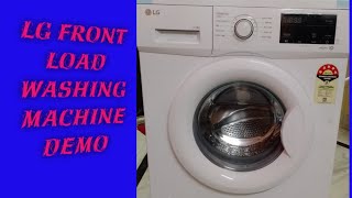 lg front load washing machine demo in hindi model no fhm1065sdw [upl. by Herates]