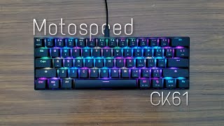 El teclado 60 mecánico más económico  Reseña Motospeed CK61 [upl. by Nevaeh718]