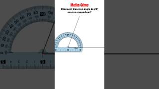 Construire un angle avec un rapporteur holidayswithshorts math viral [upl. by Capwell]