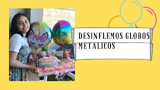 Como Desinflar Globos Metalicos shorts [upl. by Lamont]