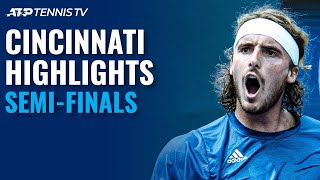 Zverev vs Tsitsipas EPIC Medvedev vs Rublev Battle  Cincinnati 2021 SemiFinal Highlights [upl. by Anaujit178]