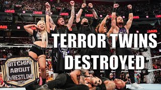 TERROR TWINS DESTROYED  WWE RAW AND SMACKDOWN REVIEW [upl. by Noicnecsa]