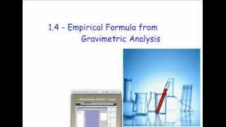 14  Empirical Formula from Gravimetric Analysis [upl. by Lekim]