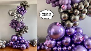 Freestanding Balloon Garland Tutorial [upl. by Eneleoj512]