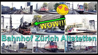 WOW Was war den das Zugsichtungen beim Bahnhof Zürich Altstetten Stadt Zürich Schweiz 2021 [upl. by Aillimat206]