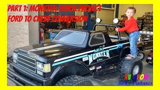 Part 1 Mini Monster Truck Project Ford To Chevy Conversion [upl. by Sanderson657]