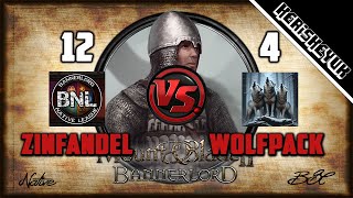 Zinfandel vs Wolfpack BNL Official  Mount and Blade 2 Bannerlord Div C [upl. by Asenej669]