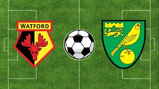 Watford vs Norwich City  EFL Championship 2324  Football Simulation PES 21 [upl. by Lassiter]