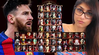 Mortal Kombat 9  LIONEL MESSI 👽 amp MIA 😈  Expert Tag Ladder  Gameplay 1080p  60ᶠᵖˢ ✔ [upl. by Bibeau]