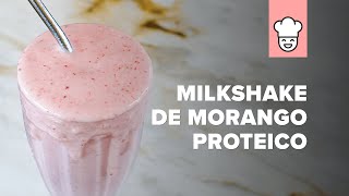 MILKSHAKE DE MORANGO PROTEICO  RECEITAS ESSENTIAL [upl. by Augie397]