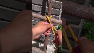 Absolutely the BEST and Easiest Pole and Bamboo Lashing Knot [upl. by Genisia]