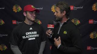 Oneonone Jake Wise  Chicago Blackhawks [upl. by Belsky162]