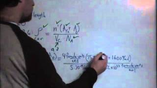 Calculation of Iron Oxide Unit Cell Edge Length [upl. by Annairam478]