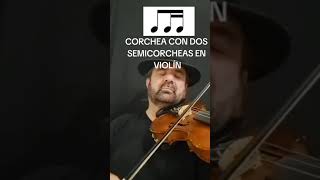 Cómo haceere squema rítmico corchea dos semicorcheas en violín  Pedro Martínez Aguilar Violín [upl. by Oibesue]