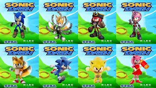 Sonic Dash  All Sonic Prime Characters vs All Movie Characters defeat All Bosses Eggman Zazz Babble [upl. by Oilalue]