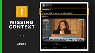 What we can VERIFY about Kamala Harris calling 18 to 24yearolds ‘stupid’ [upl. by Isacco]