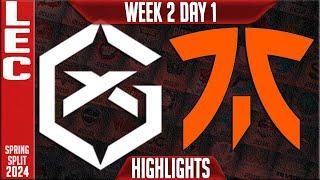 GX vs FNC Highlights  LEC Spring 2024 W2D1  GiantX vs Fnatic [upl. by Mercedes]