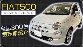 【 FIAT 】300台限定車紹介 FIAT500 Sempreverde  フィアット センプレヴェルデ [upl. by Rocray]