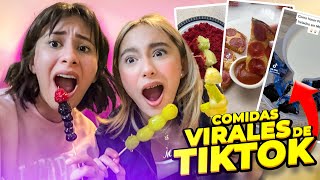 TRATAMOS DE HACER LAS RECETAS VIRALES DE TIKTOK😈  Hermanas JM [upl. by Josephson]