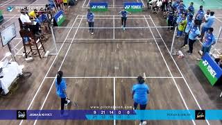 GOREGAON SPORTS CLUB BADMINTON4  JIGNA amp KHYATI VS POOJA amp SHILPA [upl. by Kieryt]