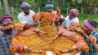 INSIDE MUTTON BIRYANI  Full Goat Mutton Cooking with Stuffed Biryani  Mutton Inside Biryani Recipe [upl. by Ydner378]