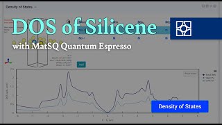 Materials Square Density of States of Silicene  Quantum Espresso [upl. by Koralie]