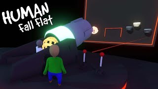 BALDI AND GRANNY SHOOTING CANNON in HUMAN FALL FLAT [upl. by Ettolrahs385]