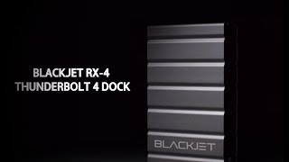 BLACKJET RX4 Thunderbolt 4 Dock with Motion Clubhouse [upl. by Rexer]