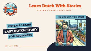 Boodschappen doen  Dutch Story for beginners A0A1 level [upl. by Oswin]