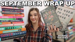 my best reading month of the year 🤯 9 new five star books  SEPTEMBER WRAP UP [upl. by Florenza41]