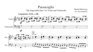 Passacaglia for Violin and Cello after a Theme by G F Handel [upl. by Dripps]