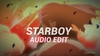 Starboy  Slowed amp Reverb   The Weeknd  Edit Audio [upl. by Wall]