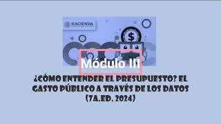 Cómo entender el presupuesto El gasto público a través de los datos 7a Ed 2024 [upl. by Sammie336]