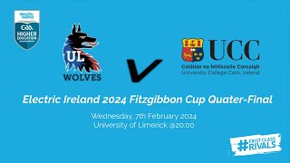 UL vs UCC  2024 Electric Ireland HE GAA Fitzgibbon Cup Quarterfinal 🏆 [upl. by Plotkin]