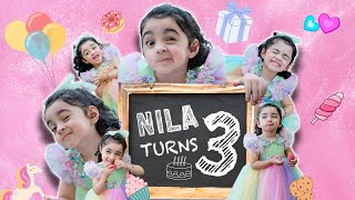 Nila Turns 3  Pearle Maaney  Srinish Aravind  Baby Nitara [upl. by Aelsel]