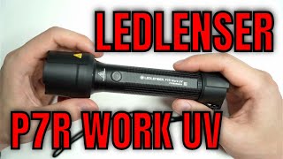 Ledlenser P7R Work UV Review Indestructible Flashlight 90 CRI 4000K Zoomable 21700 battery [upl. by Kaden]