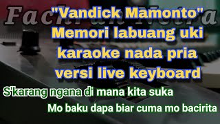 MEMORI LABUANG UKI KARAOKE HD NADA PRIA VERSI KEYBOARD [upl. by Dagmar]