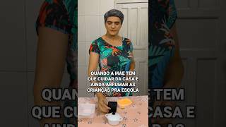 Mãe que cuida da casa e do lanche dos filhosmae filhos maternidade escola comedia [upl. by Aubree66]