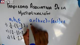 PROPIEDAD ASOCIATIVA DE LA MULTIPLICACION  EXPLICACION [upl. by Oflodur426]