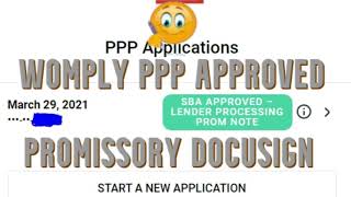 😊 Womply SBA Approved Gross Income PPP Paycheck Protection Loan Promissory Note Docusign App Update [upl. by Kelwin]