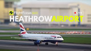 Heathrow Airport Live STRONG WINDS Tuesday 9th April 2024 [upl. by Dott]