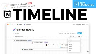 NOTION TIMELINE View amp MORE [upl. by Neumeyer409]